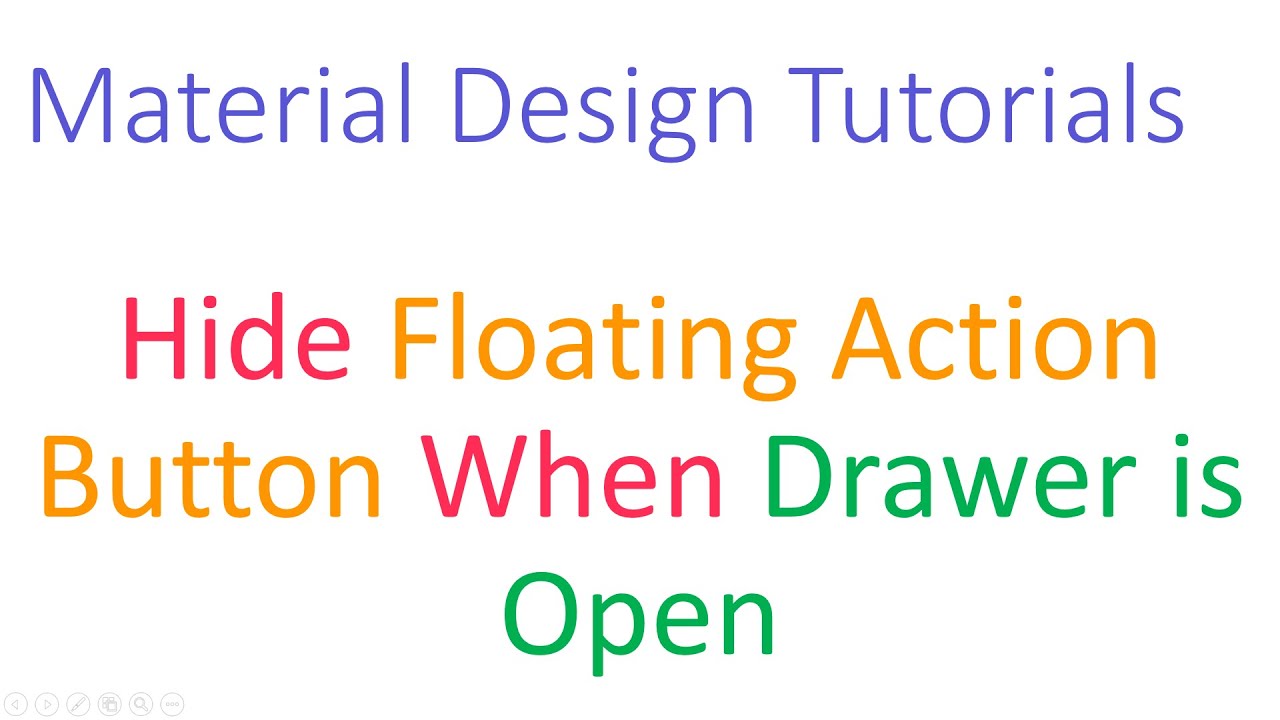 268 Hide FAB When Navigation Drawer is Open |