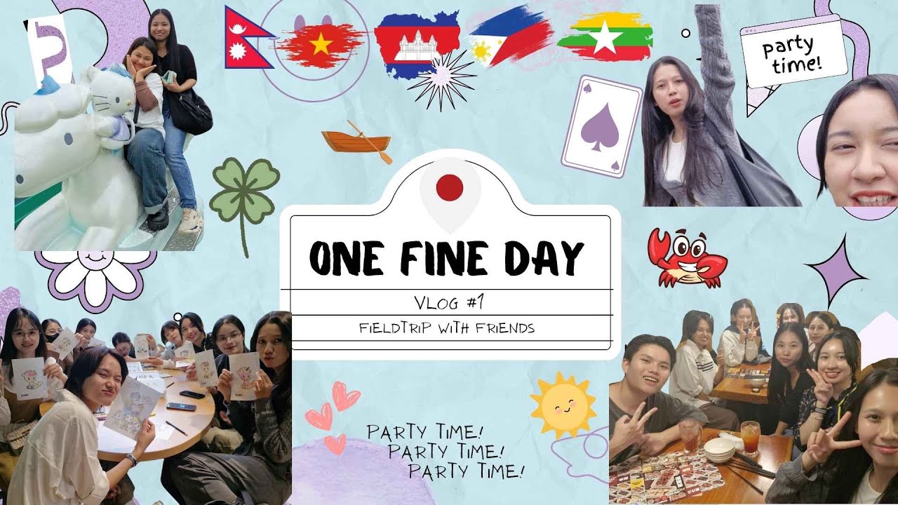 One Fine Day in Japan! First Vlog with Friends