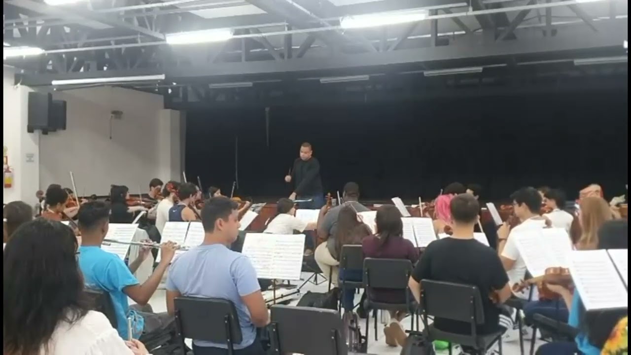 Regência Genilson Luiz no ensaio da Orquestra Sinfonica B do XII Gramado in Concert 2026.