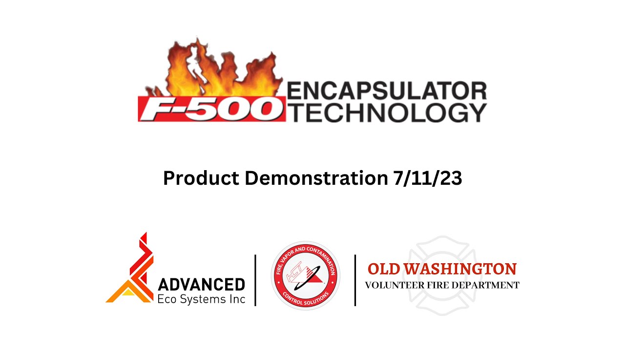 F500EA Fire Suppression and Encapsulator Agent Live Demo - Pallet Fire (Old Washington F.D.)