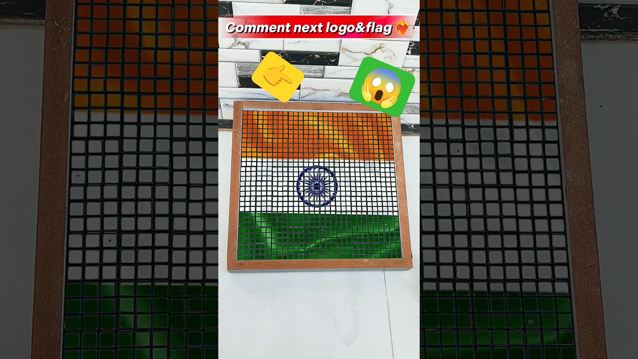 I Made the Indian Flag with Rubik's Cubes 🇮🇳🔥 | Your Logo Could Be Next! #viral​ #shorts​