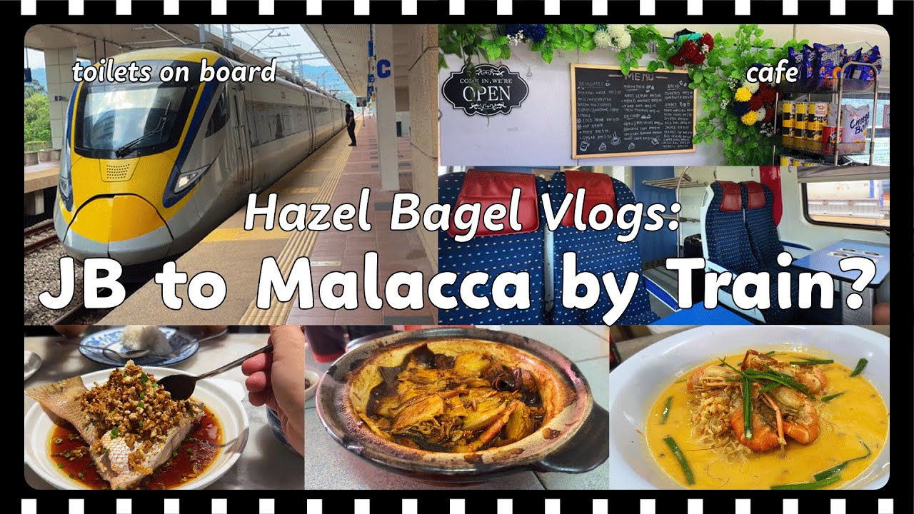 Malaysia Travel Vlog: JB to Malacca via KTM Train? 🚂 + Melaka Food Recommendations 🦀