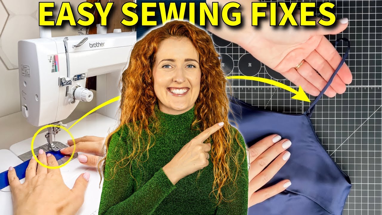 5 Biggest Sewing Issues FIXED (straps, curling knits, dull chalk, shrinking interfacing)
