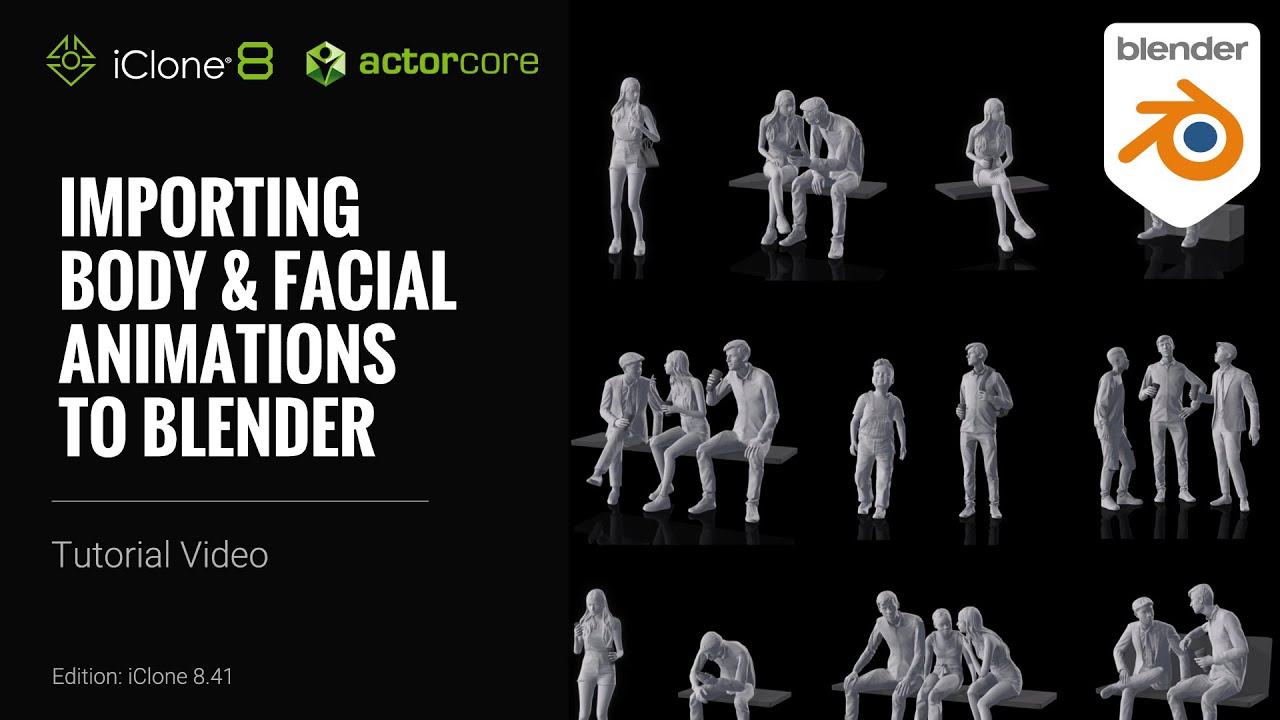 Importing Body & Facial Animations to Blender | iClone 8 Tutorial