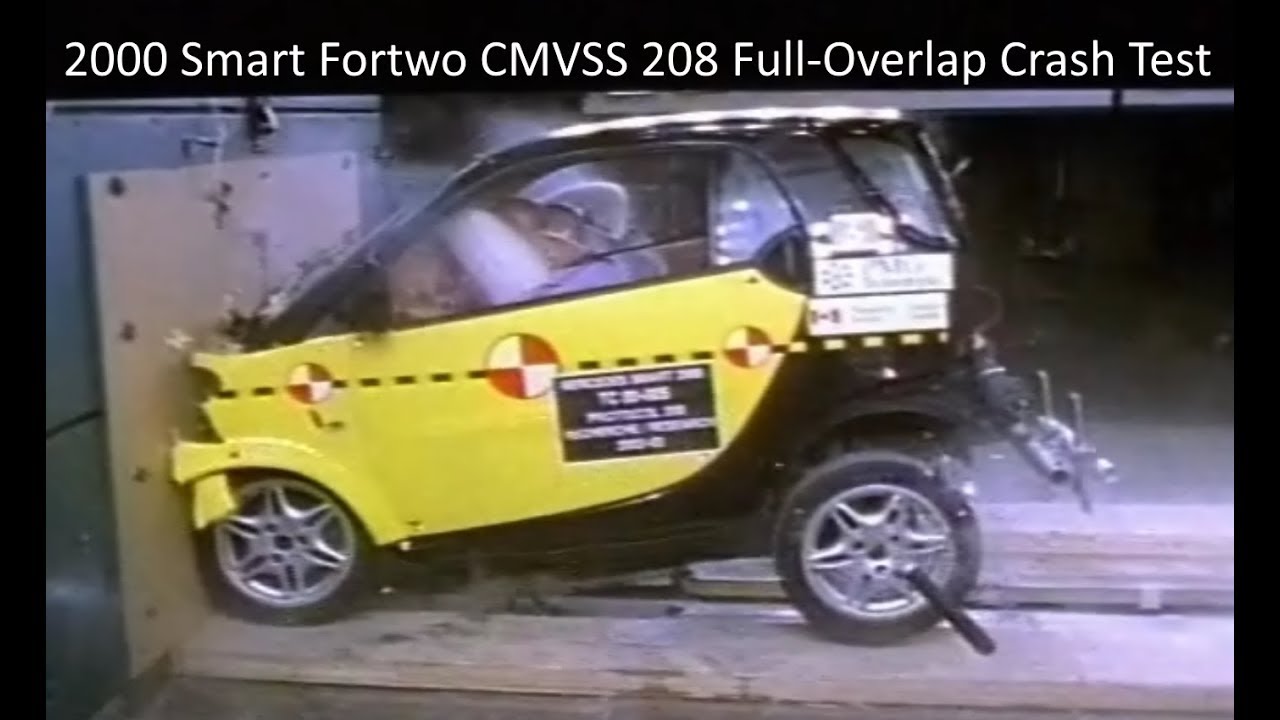 2000-2007 Smart Fortwo CMVSS 208 Frontal Crash Test (30 Mph)