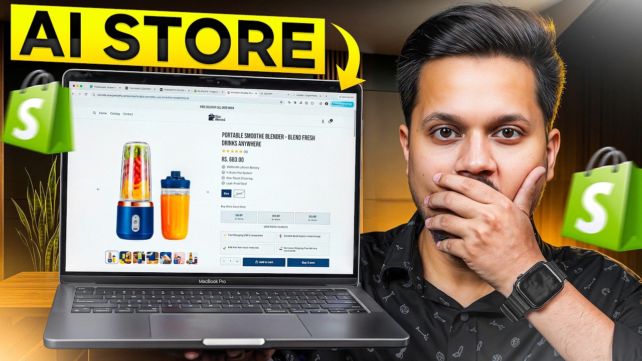 Как создать магазин на Shopify с помощью ИИ (всего в один клик) 🤯