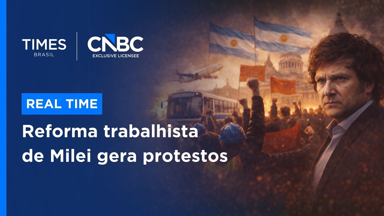 Sindicato da Argentina convoca greve contra reforma trabalhista de Milei