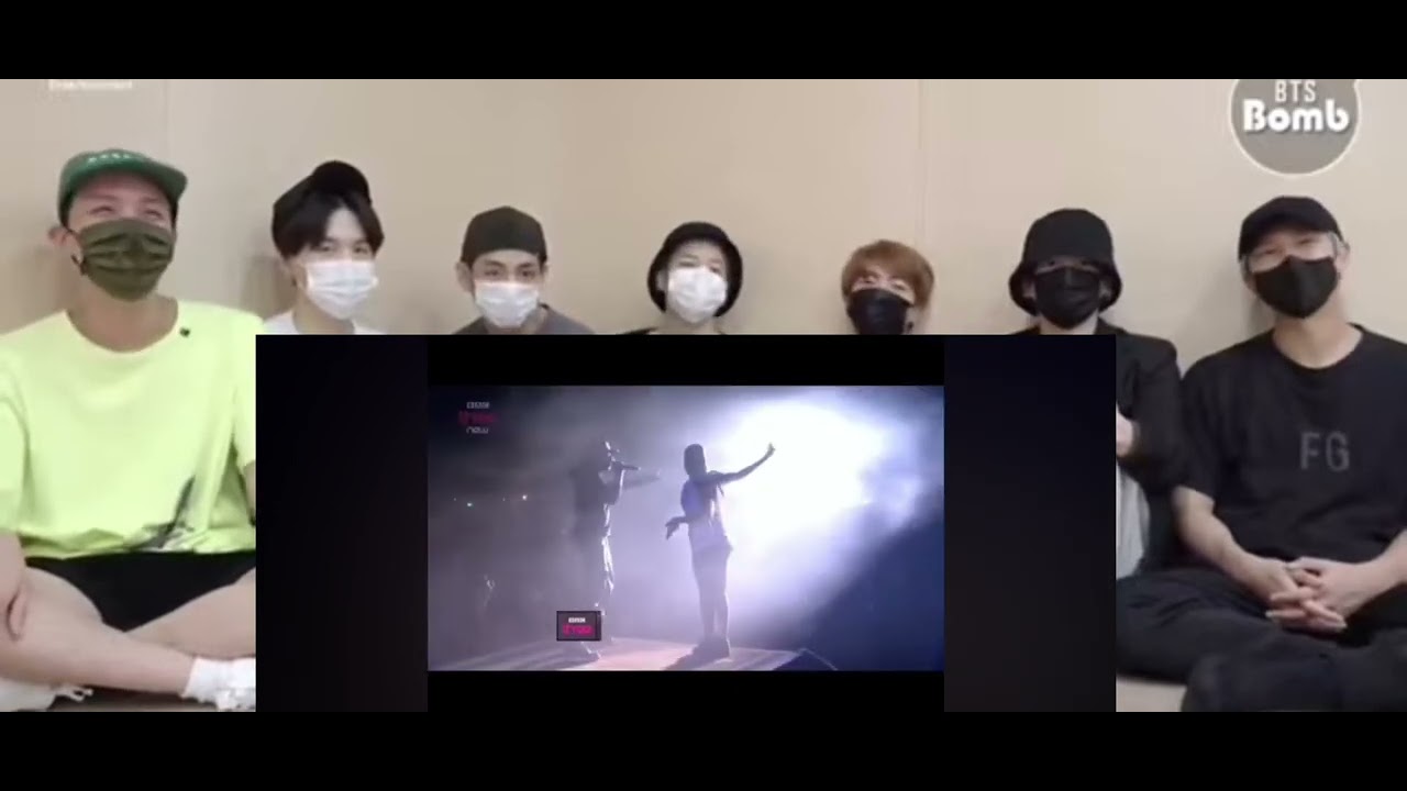 bts reaction to Rhianna and Jay z live performance (fake reaction)