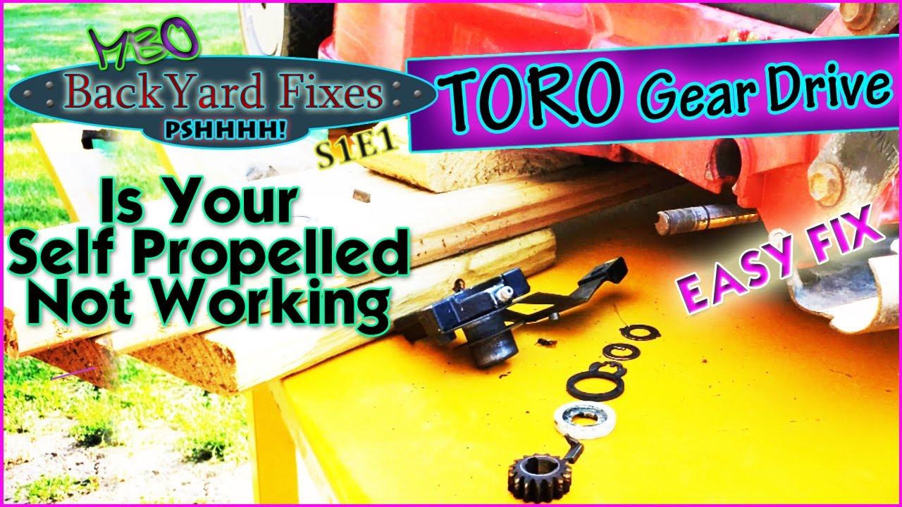 Toro Super Recycler GTS 6.0 Self Propelled Grinding Slipping Not Working.Complete rebuild gear drive