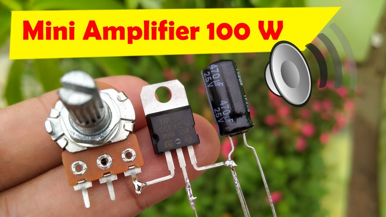 Awesome Mini Amplifier Circuit | Powerfull 100 Watt DC 12v