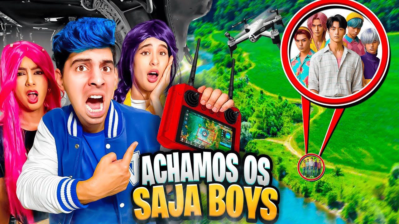 ENCONTRAMOS OS SAJA BOYS USANDO UM DRONE!! NÃO ACREDITEI!! (K-Pop Demon Hunters)