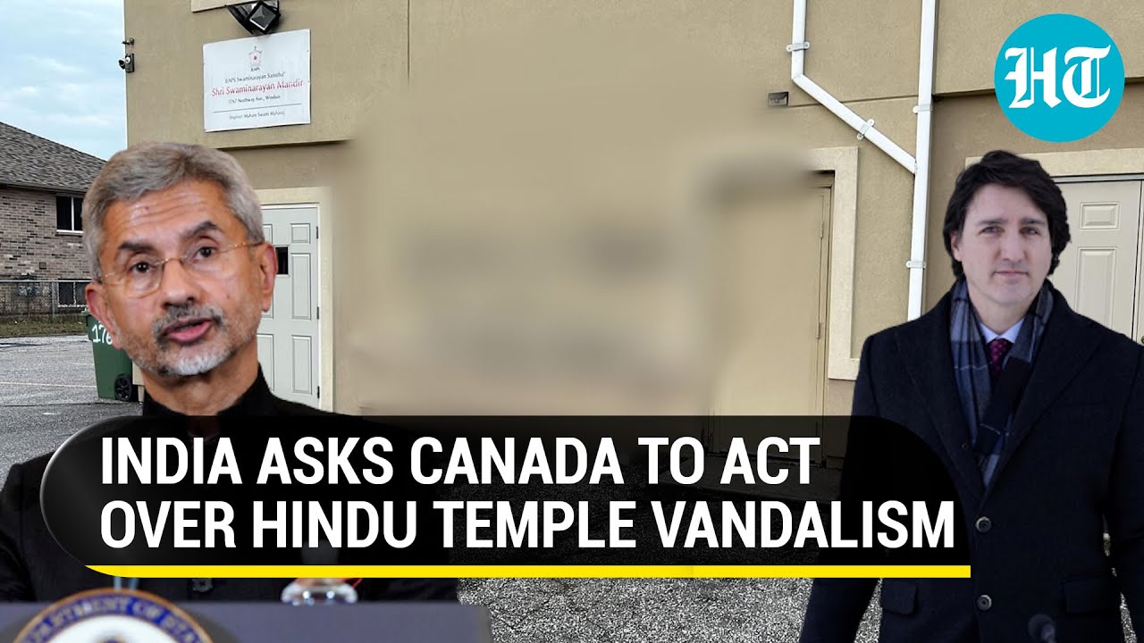 India's strong protest over Hindu temple desecration in Canada's Windsor | 'Prosecute Perpetrator'