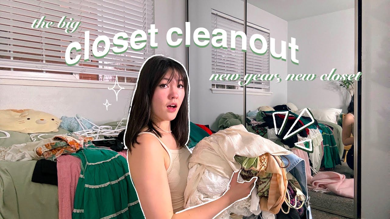 goodbye BAGGAGE // closet clean out + organizing for 2024