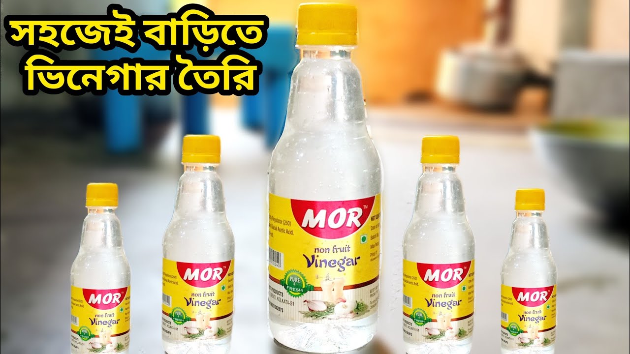 খুব কম খরচে অল্প সময়ের মধ্যে বানিয়ে ফেলুন ভিনেগার। vinegar recipe