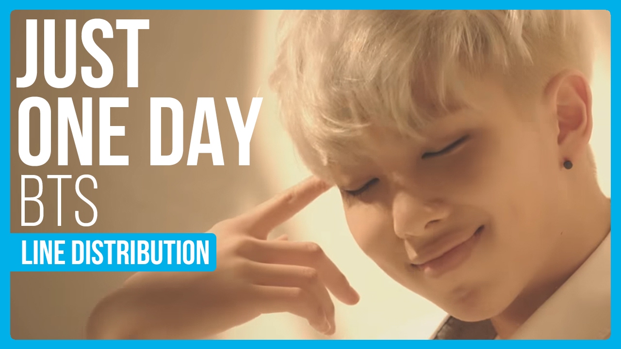 BTS - Just One Day Line Distribution (Color Coded)