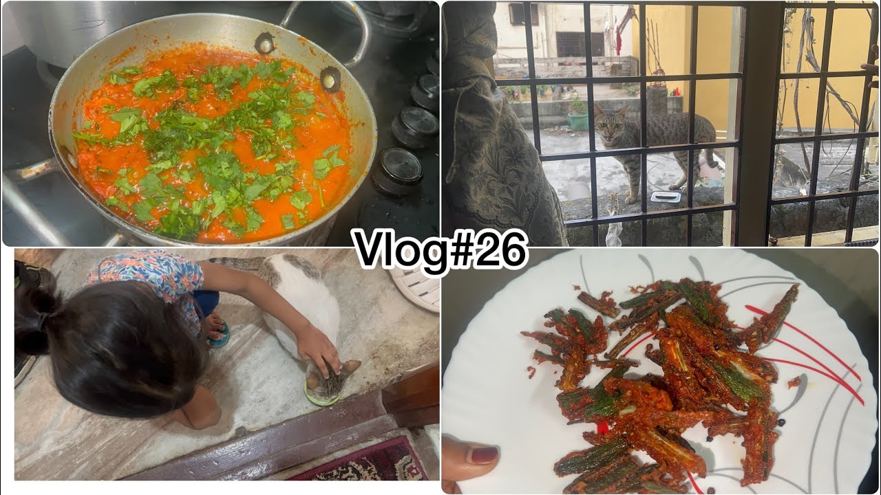 Aaj Ka Simple Vlog 💕| Palak Chicken Recipe + MOM k haath ki Chutney 