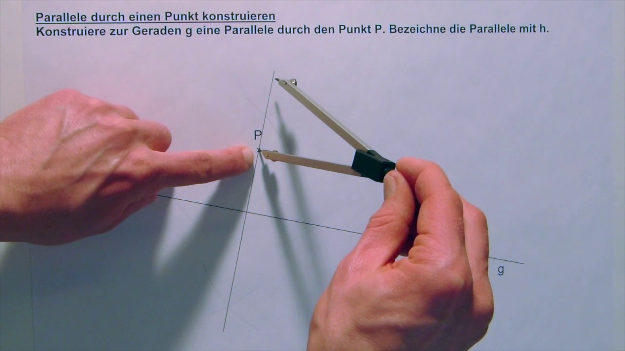 Tutorial: Parallele konstruieren (durch einen Punkt)