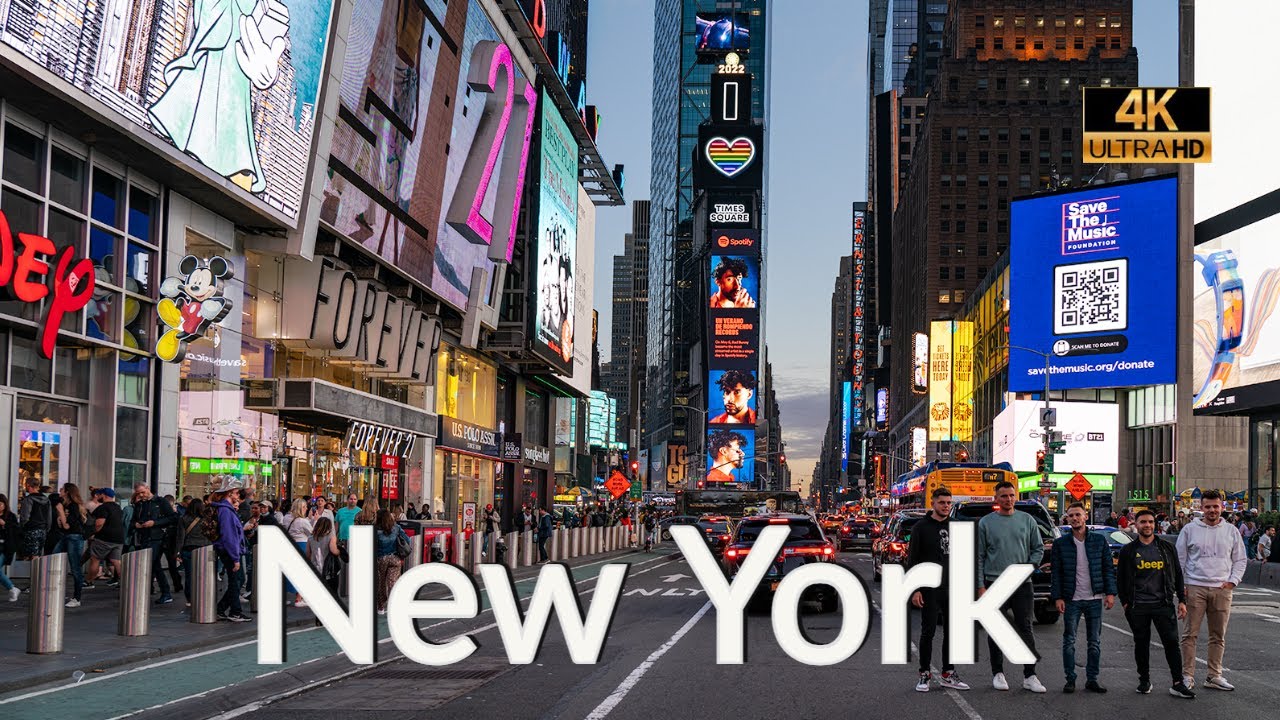 Walking NYC [4K] : 7th Avenue to Times Square | Radio City Music Hall