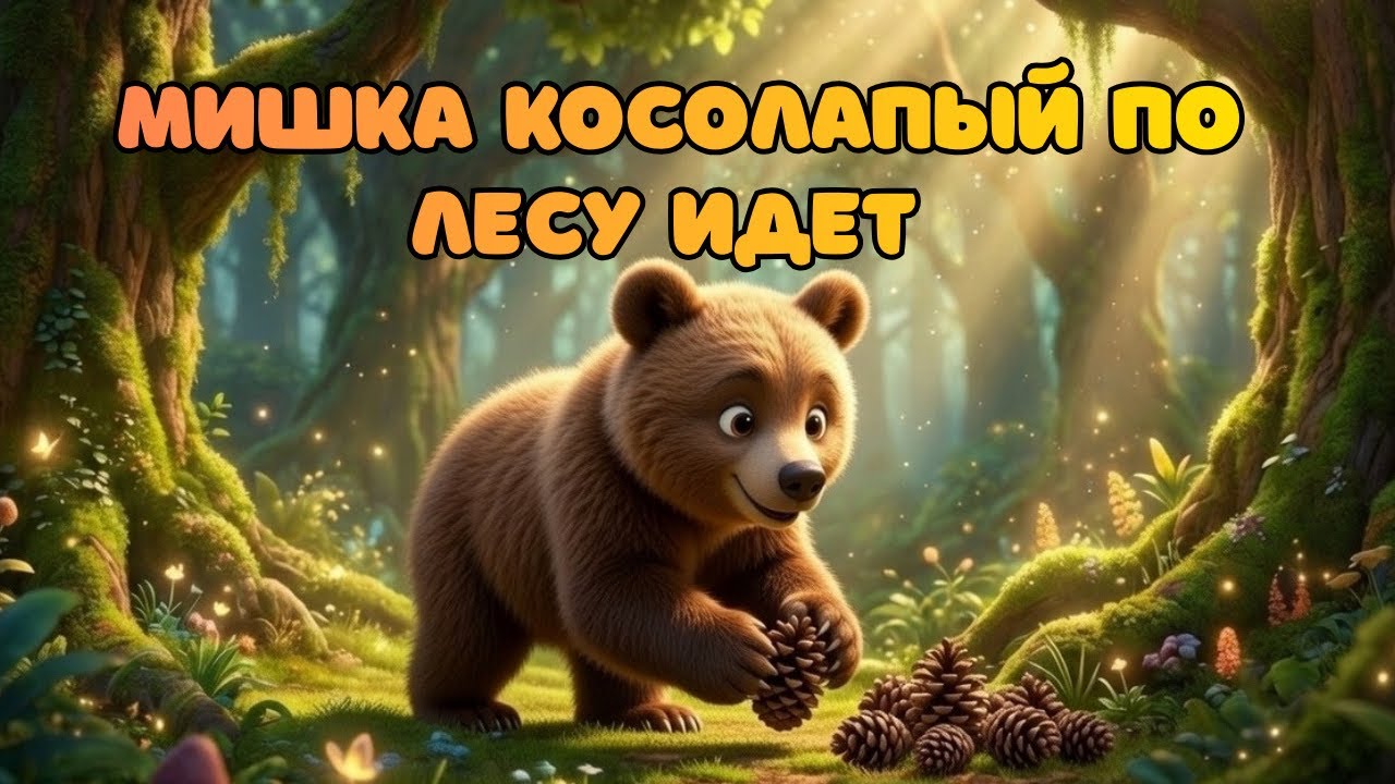 Мишка косолапый по лесу идёт 🐻🌲 Весёлая детская песенка
