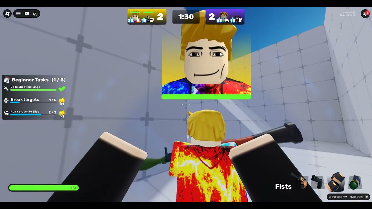 Rivals but only using fists (Nearly Impossible)