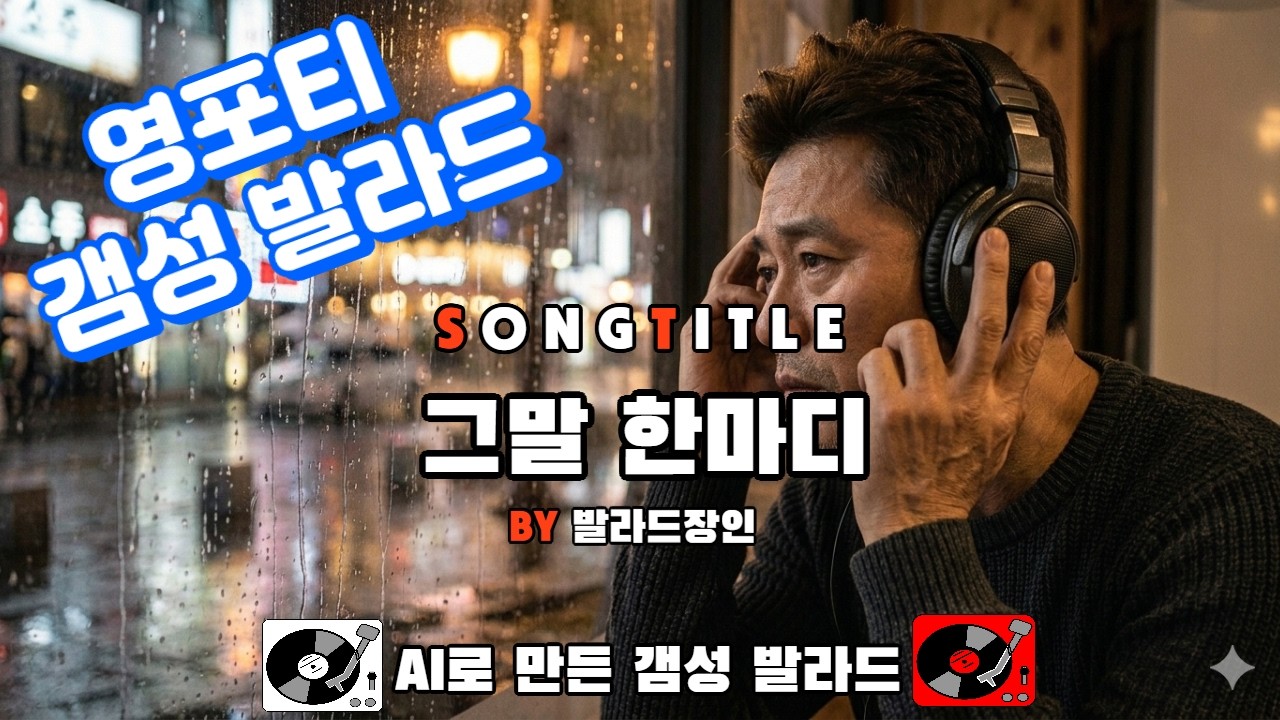by 발라드장인 (제목:그말 한마디) 가장의 애환을 표현한 노래