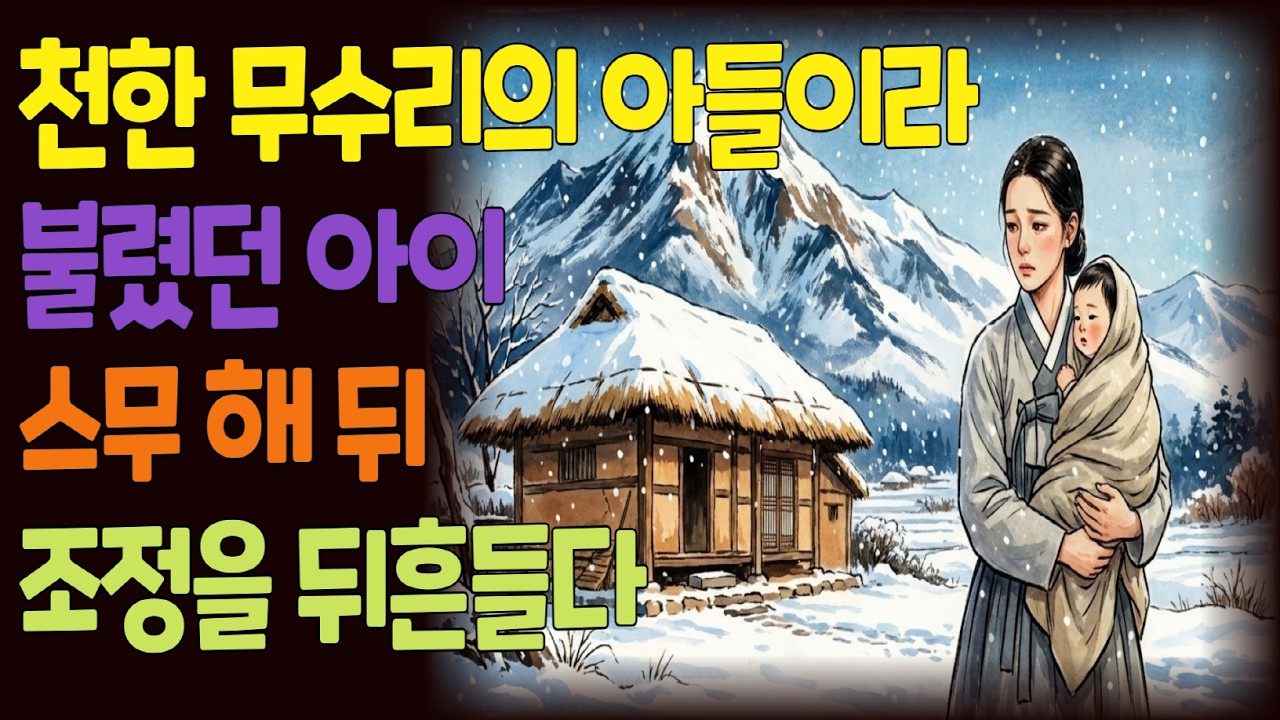 천한 무수리의 아들이라 불렸던 아이… 스무 해 뒤 조정을 뒤흔들다