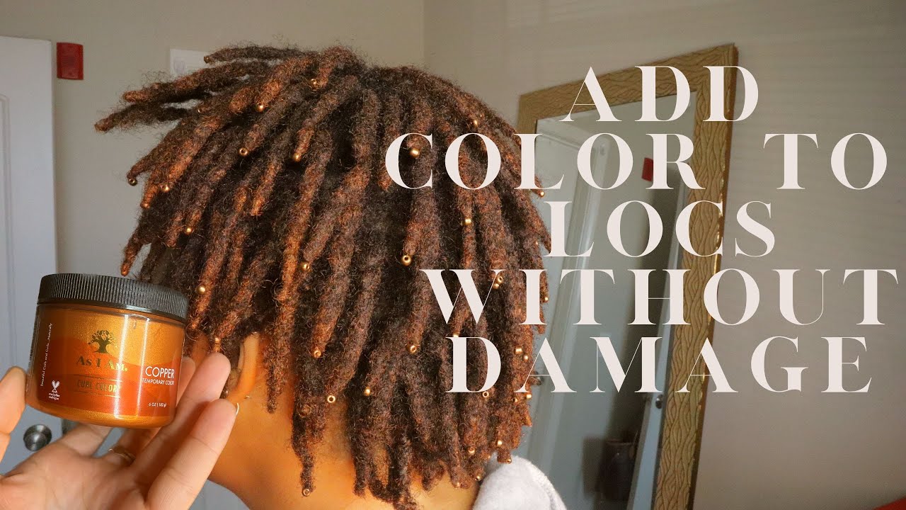 Temporary Color On Locs Review | No Damage! My New Favorite |As I AM
