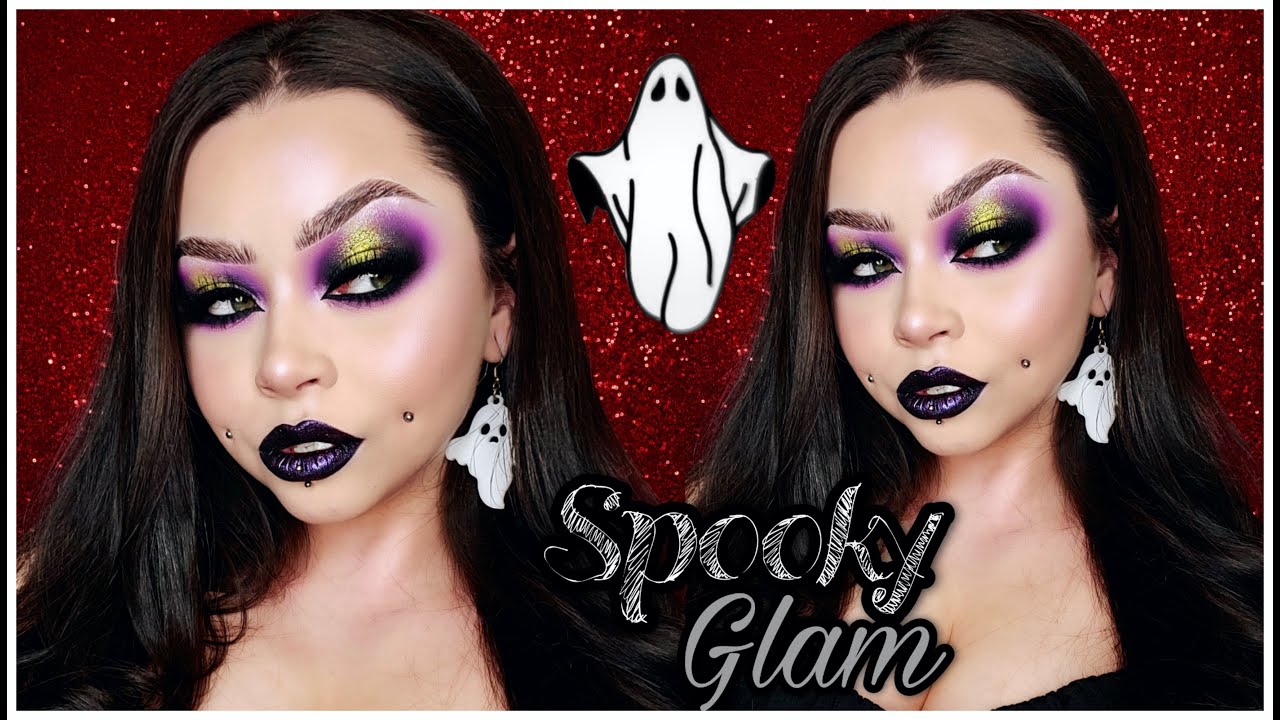 Purple & Green Halo Eye using the Melt x Beetlejuice Recently Deceased Palette | Sydney Nicole