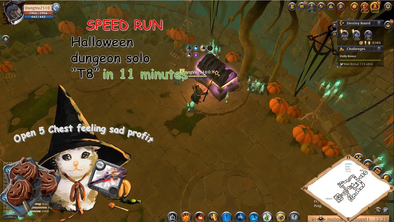 Albion Online - Speed run "Dungeon halloween Tier 8" - How To Do Halloween Dungeon Fastest Way