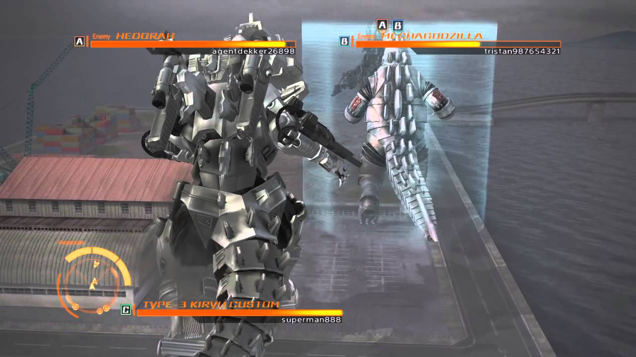 GODZILLA PS4 Online Mechagodzilla 3 Kiryu VS Hedorah
