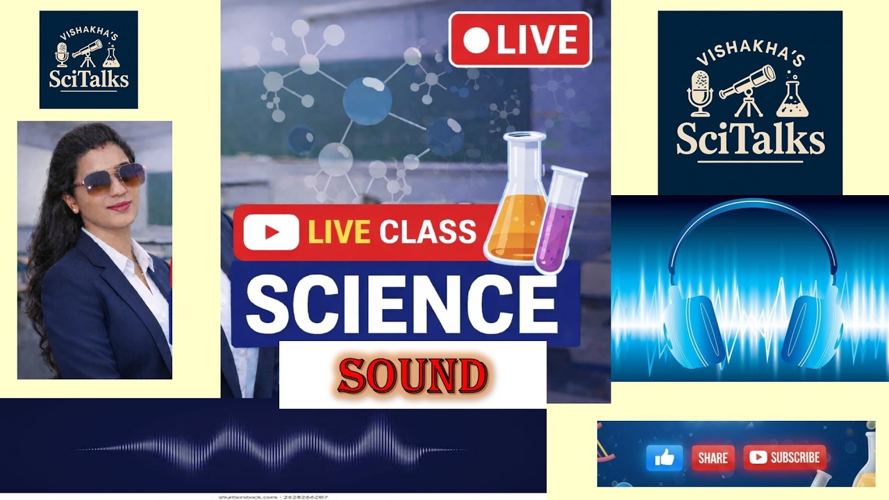 Let’s Learn Sound in Easy Way 🎧 | Live Science Class| Vishakhas's Science Classes
