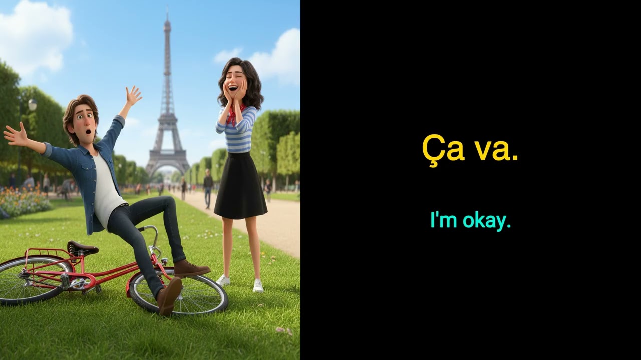 Learn French with a Story: We Learned to Ride a Bike! 🚲 (A1-A2 Beginners)