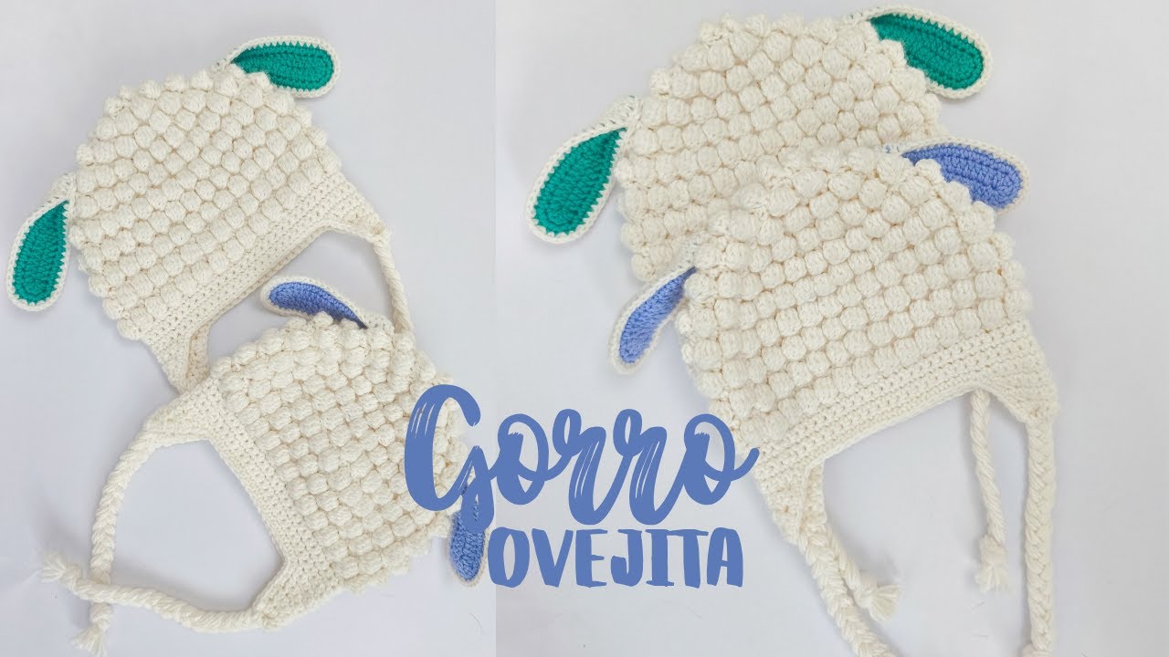 Gorro Ovejita 🐑 tejido a crochet
