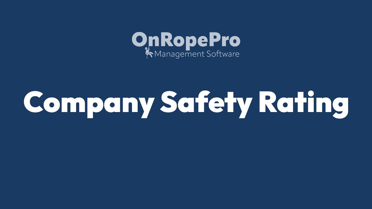 OnRopePro - Company Safety Reating