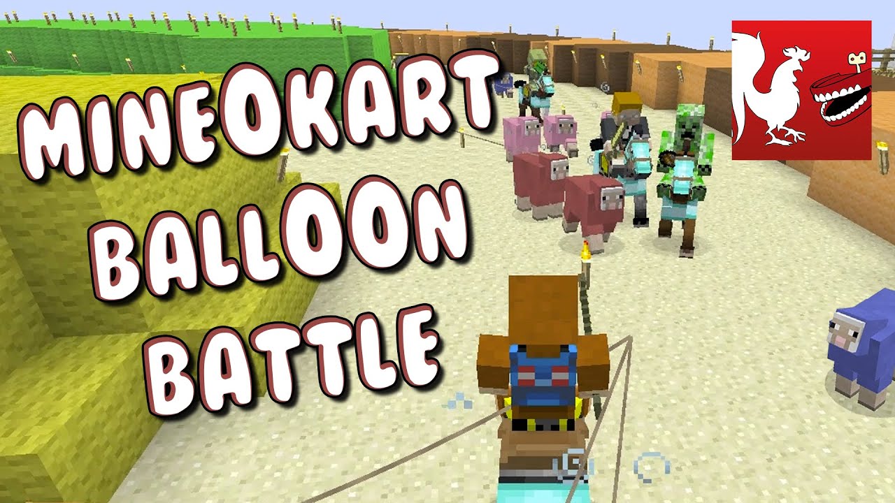 Things to Do In Minecraft - Mineokart Balloon Battle | Rooster Teeth
