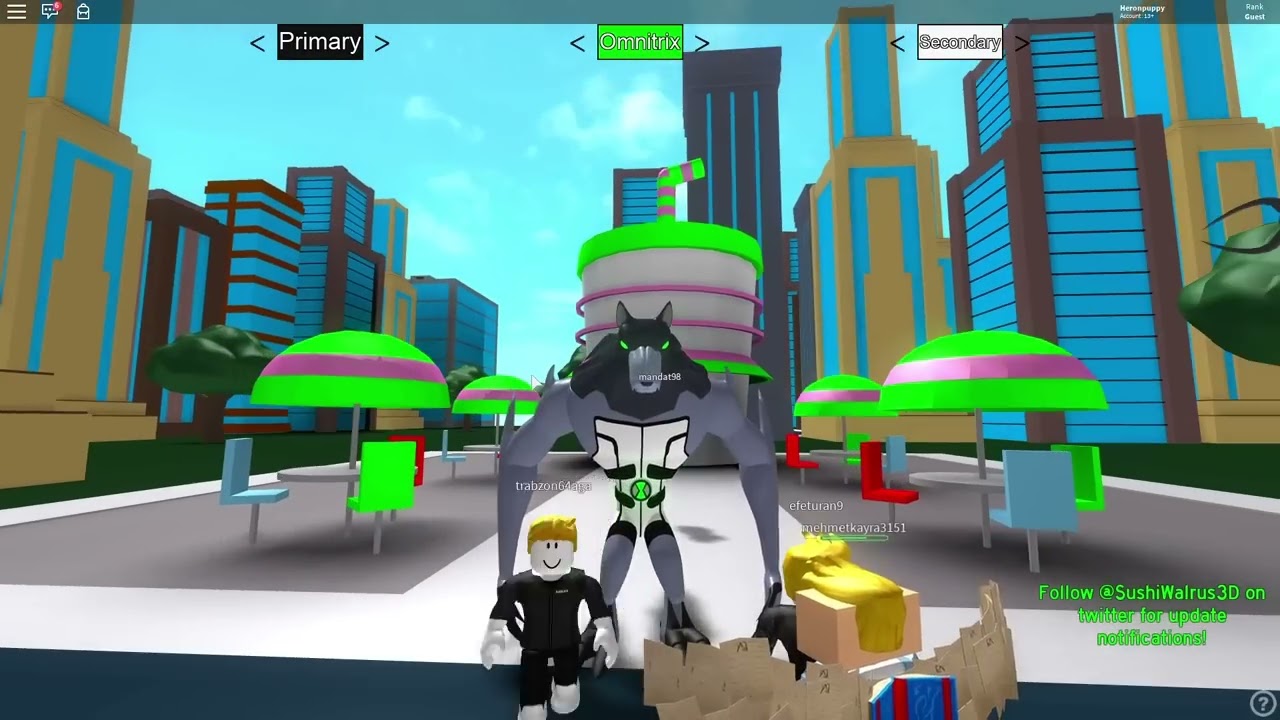 Ben 10 Dört Kol Olduk ve Özel Güçlere Baktık! - Panda ile Roblox