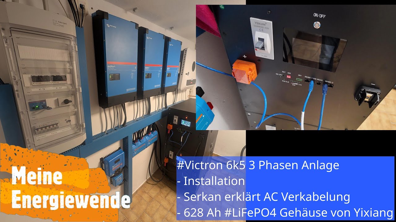 Complete #Victron 6k5 System Installation | AC Installation | 625 Ah #LiFePO4