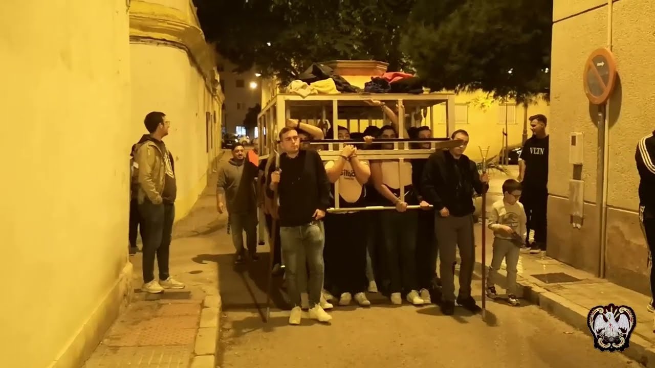 Ensayo cuadrilla Cristo Rey (Borriquita), Cádiz noviembre 2025