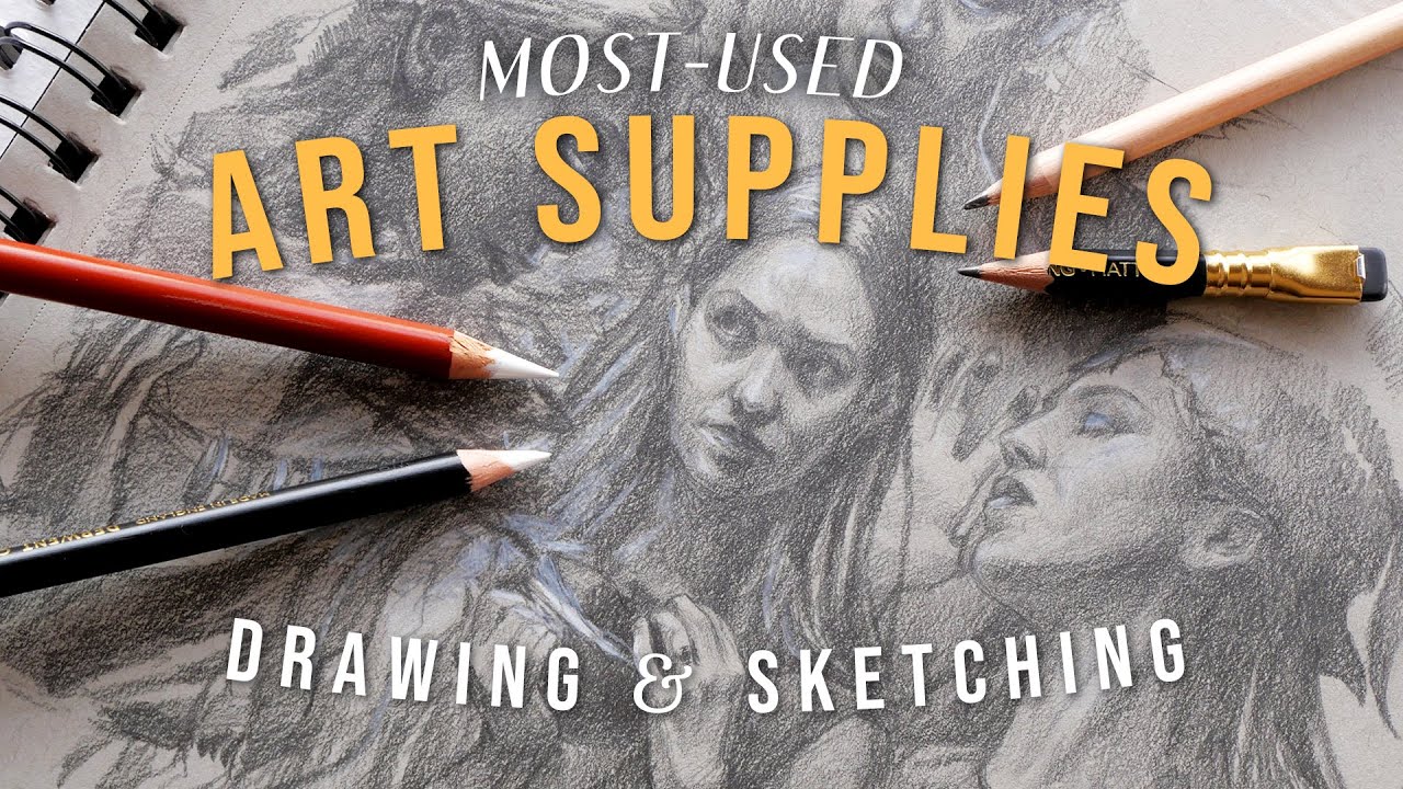 ✦ favorite (yet basic) art supplies for drawing and sketching ✦  portrait sketch process ✦