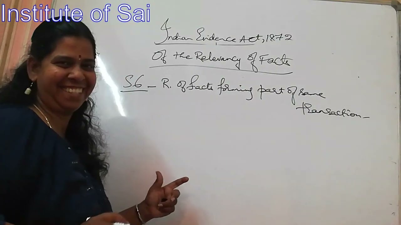 Indian Evidence Act Video Lecture 2 for Law courses and Law exams by Advocate Jayashree