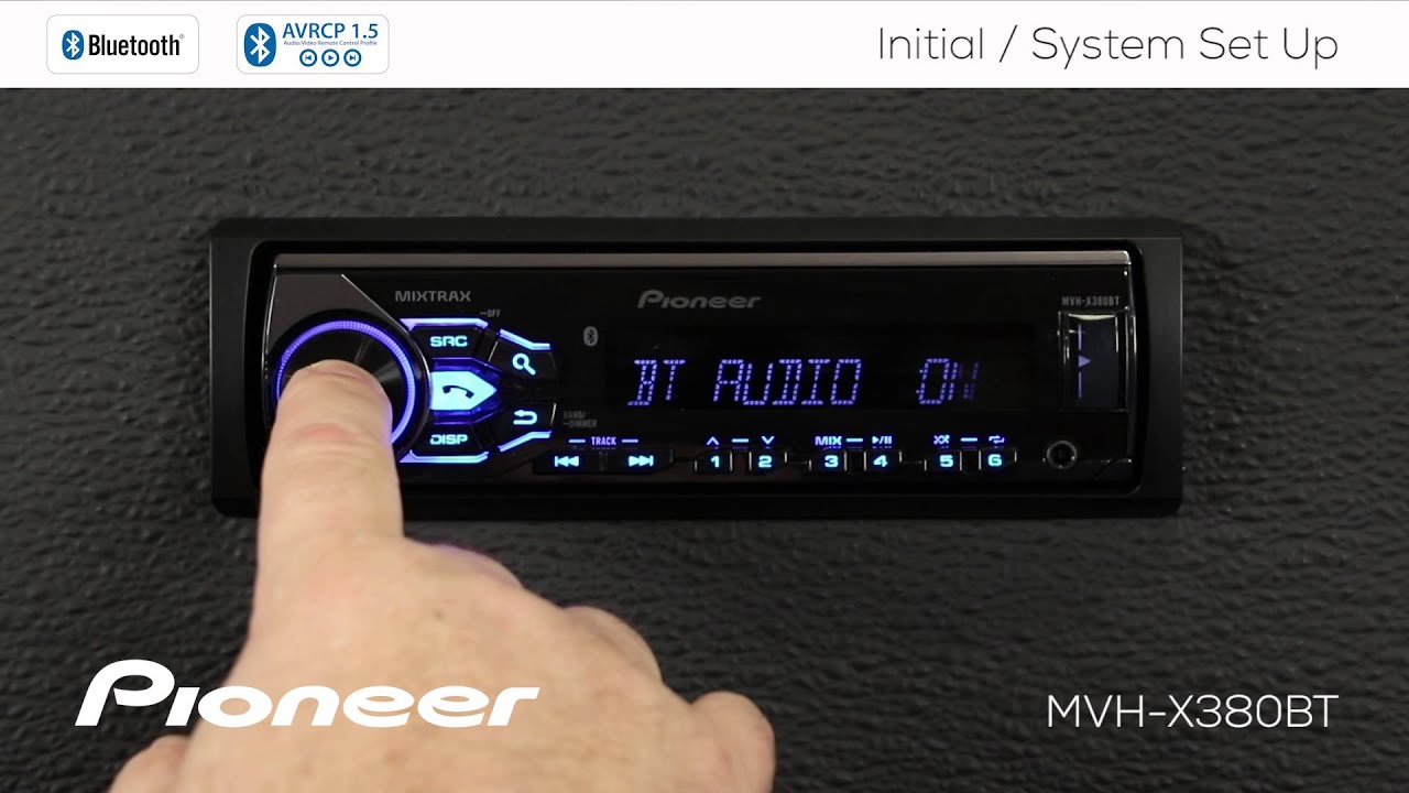 How To - MVH-X380BT - Initial and System Set Up