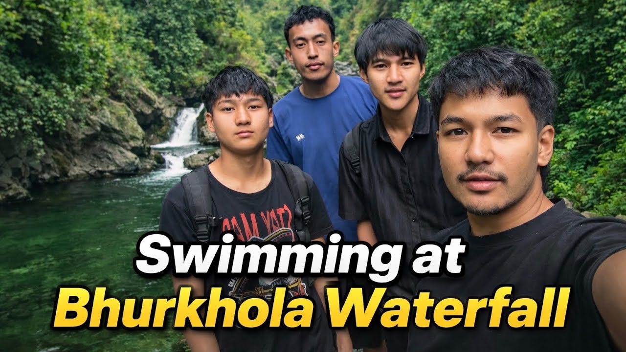 Weekend Getaway at Bhurkhola Waterfall , Sarpang Bhutan🏊😍 #vlog 