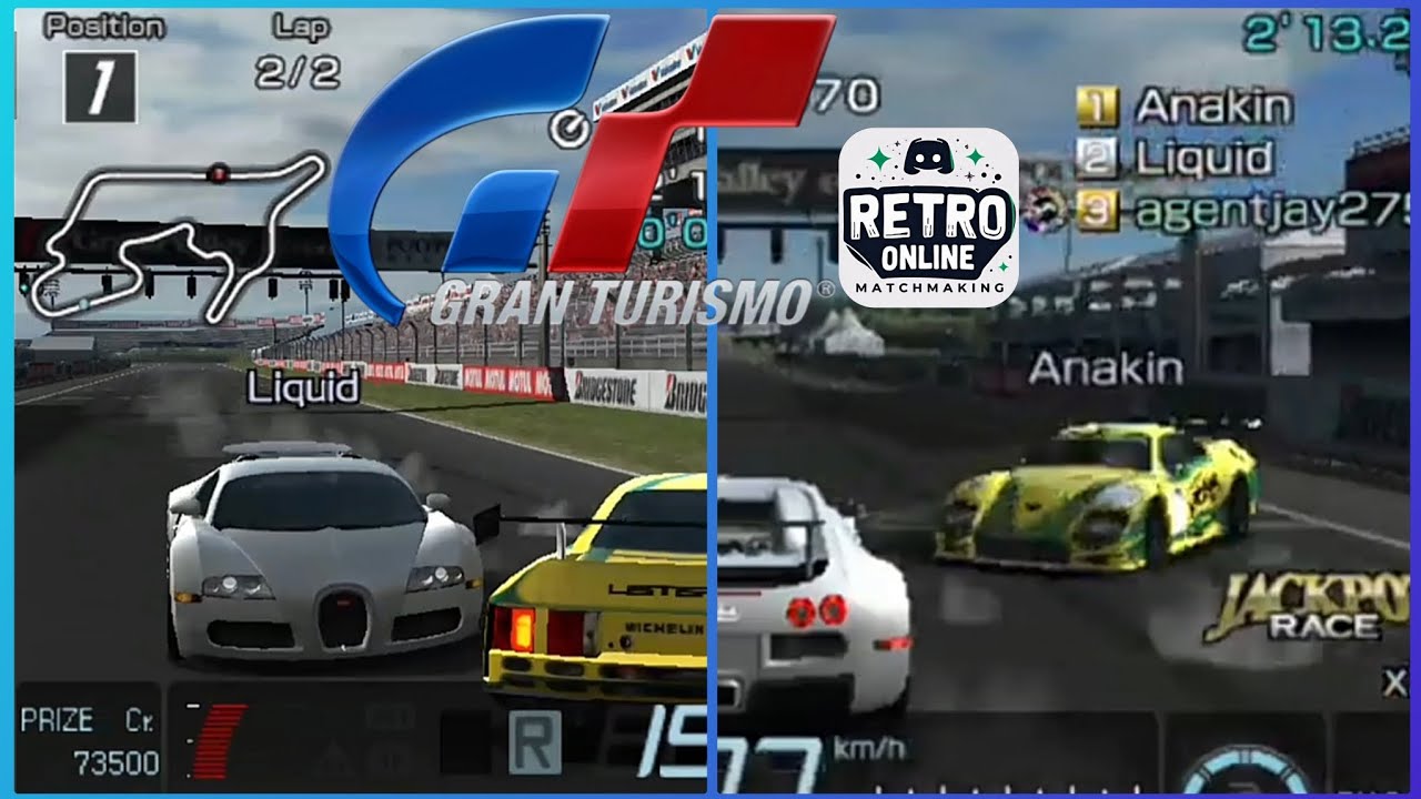 Gran Turismo PSP (2 POV's) Online Multiplayer Gameplay
