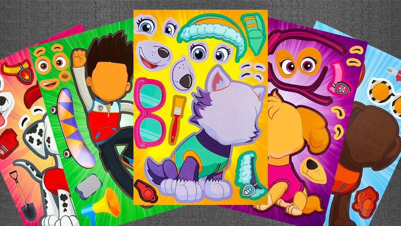 [✨Paper DIY✨] PAW Patrol Ultimate Rescue Sticker Book 🚨 Chase Marshall Skye | Paper DIY ASMR