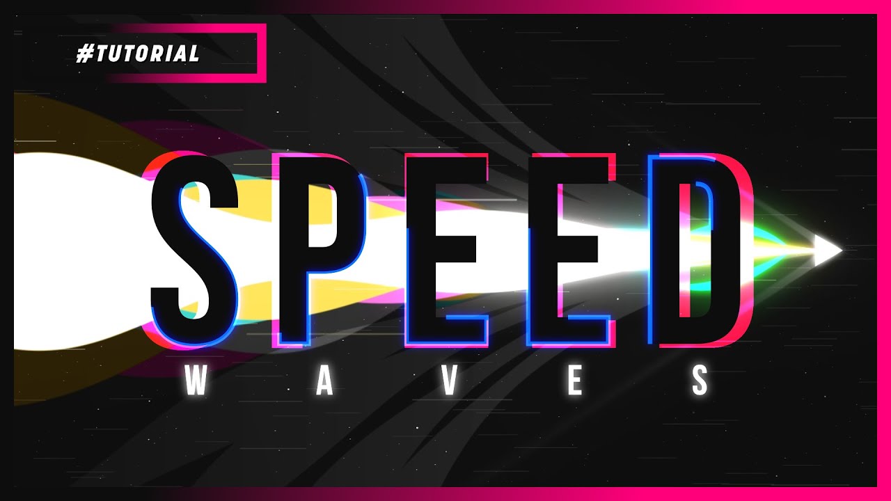 SPEED WAVES COM TAPERED STROKE | AFTER EFFECTS TUTORIAL