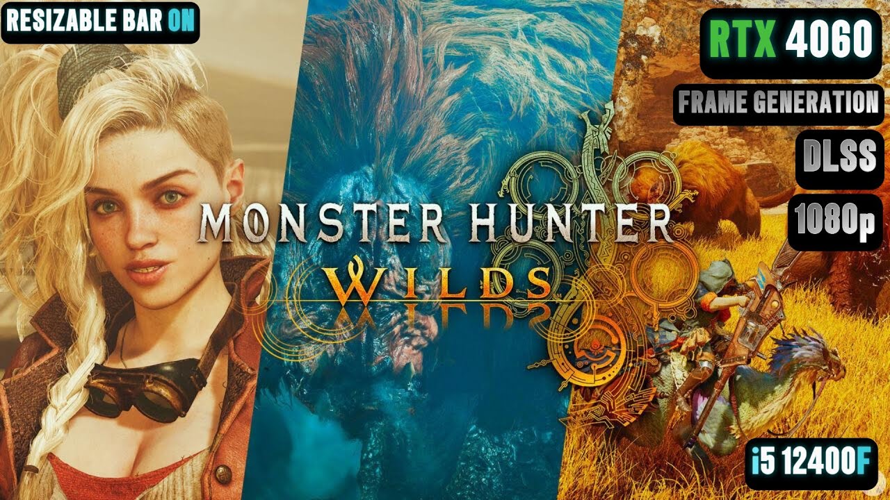 Monster Hunter Wilds RTX 4060 Benchmark | RTX 4060 & i5 12400F 1080p