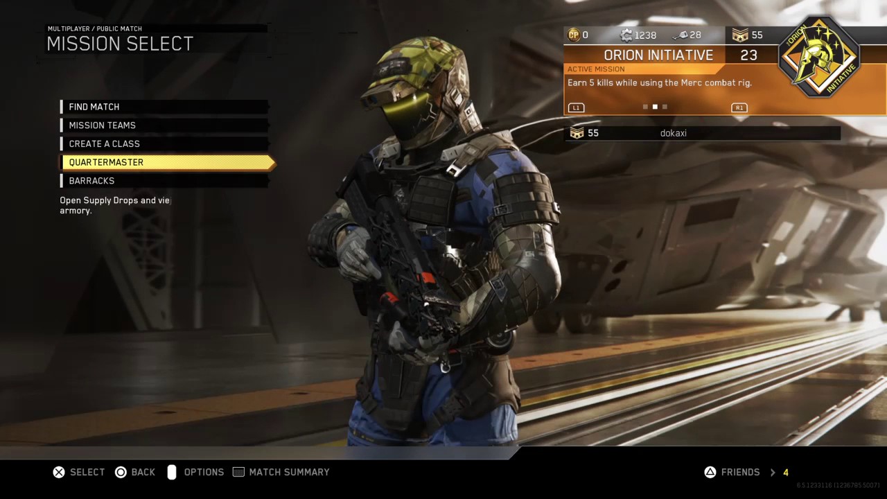 Infinite Warfare: Prestige 1, stats, gear, entering