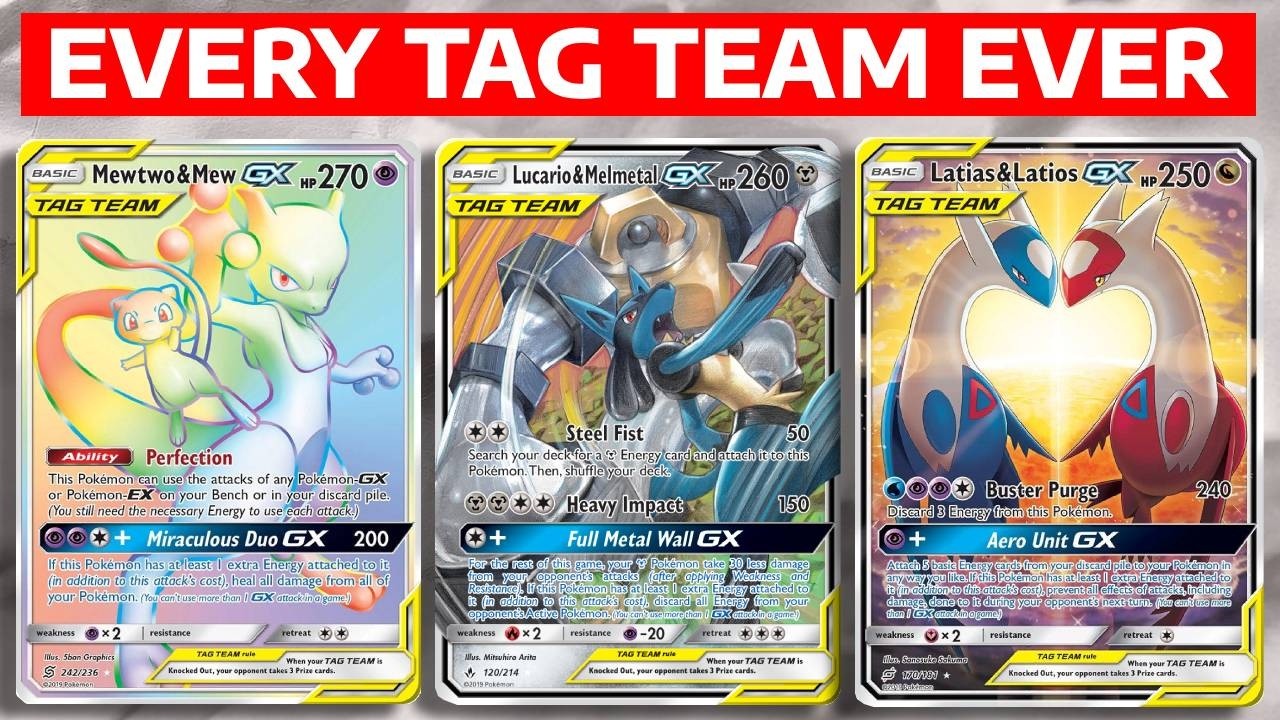 ВСЕ карты покемонов Tag Team