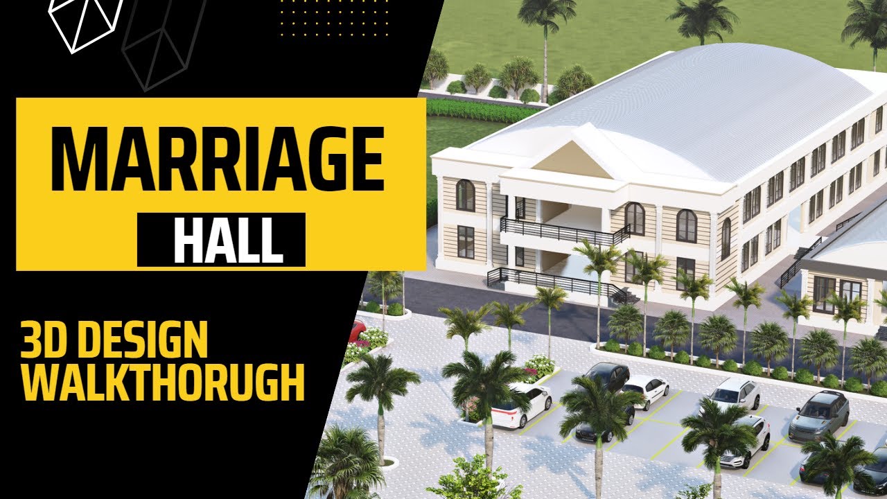 3D Walkthrough For Marriage Hall | Marriage Hall Designs | Marriage Lawn Designs