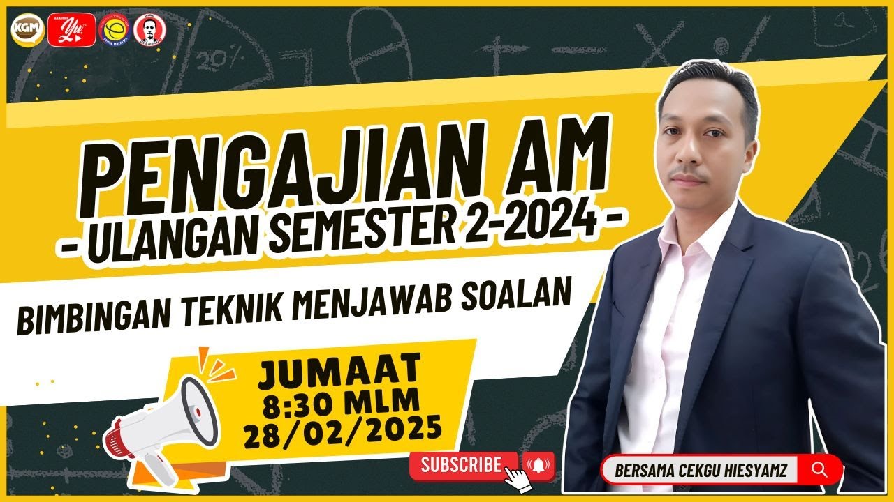 🔴 [LIVE] PENGAJIAN AM STPM ULANGAN SEM 2, BIMBINGAN TEKNIK MENJAWAB SOALAN BAHAGIAN B# SIRI 2